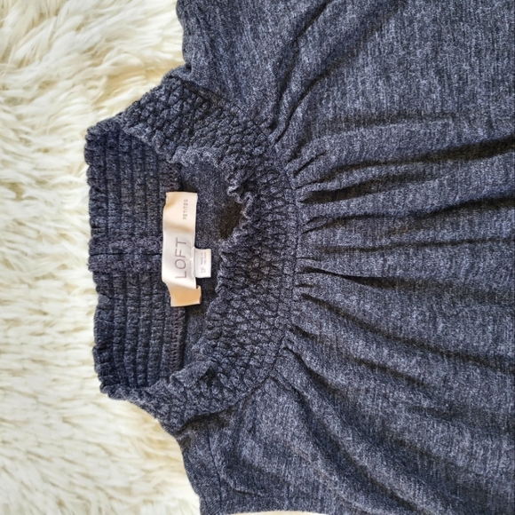 Loft Mockneck Tank Gray Tank - Picture 3 of 4